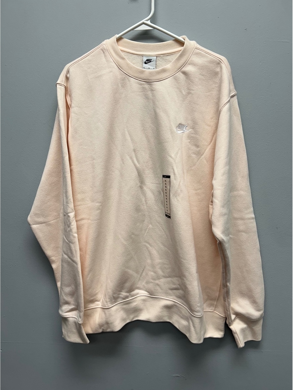Nike Men's Beige Crewneck Sweatshirt